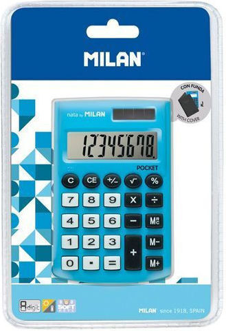 Milan Calculator de buzunar. în Culoarea Albastru 1buc