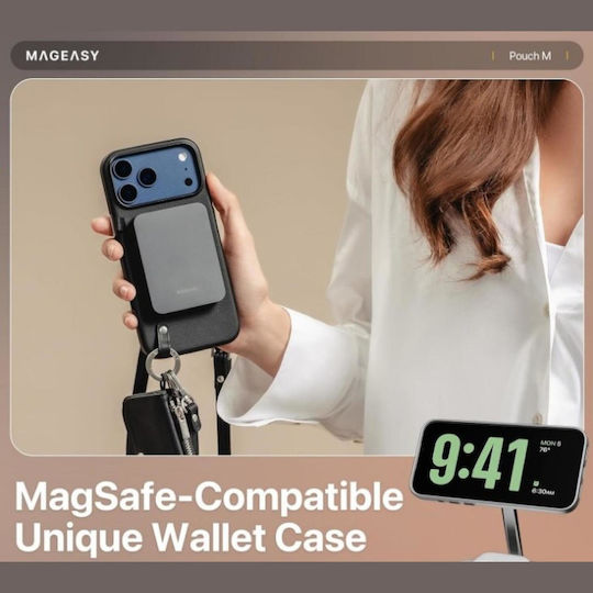 Mageasy Brieftasche Schwarz (iPhone 17 Pro Max)