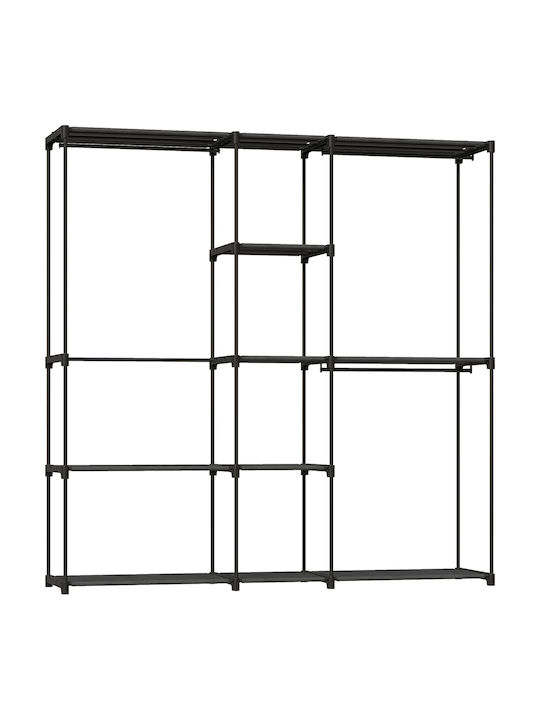 HomCom Dulap Cuier de podea Neagră 182x43x185cm