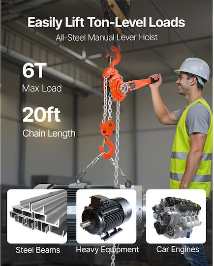Vevor Lifting & Pulling Equipment for Load Weight up to 6t