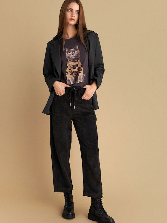 Dama Tesatura Pantaloni Gray
