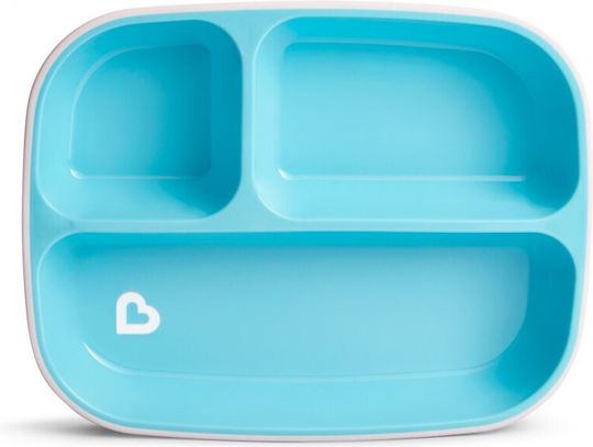 Munchkin Baby Food Plate Splash made of Plastic Multicolour Blue-Green Pastel 2pcs
