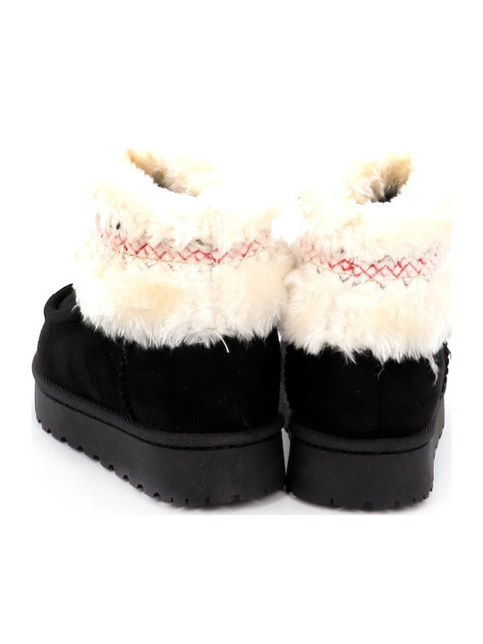 Kinder-Schneestiefeletten Schwarz