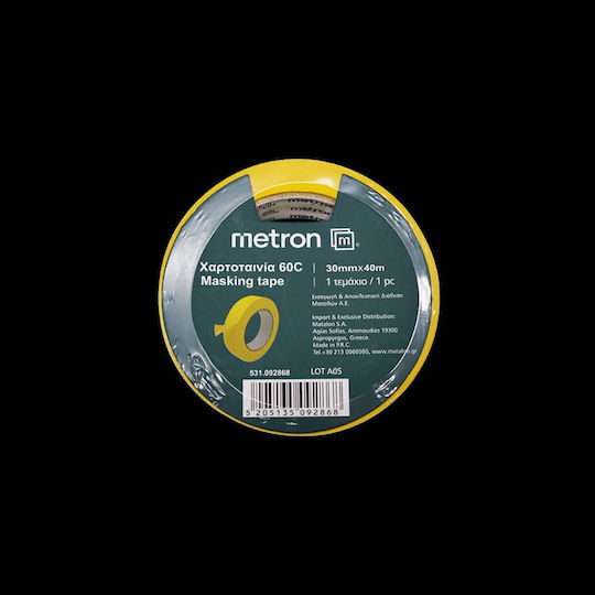 Bandă de hârtie Metron 60c 30x40m Galben 092868
