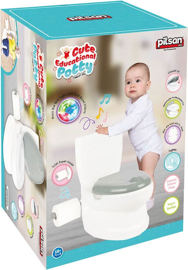 Pilsan Potty Vas cu Capac Gri până la 25kg