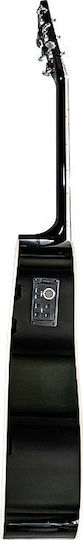 V-tone Semi-Acoustic Guitar Cutaway Black / Spruce