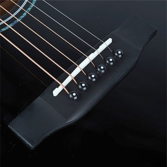 V-tone Semi-Acoustic Guitar Cutaway Black / Spruce