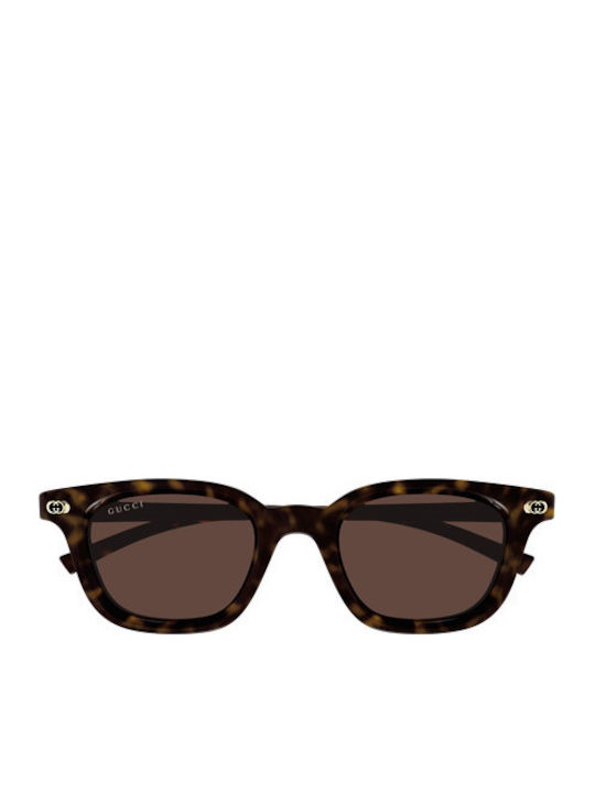 Gucci Unisex Sunglasses with Brown Tartaruga Plastic Frame and Brown Lens GG1946S 002