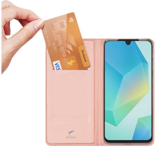 Dux Ducis Skin Pro Wallet Leather / Silicone Pink (Galaxy A17)