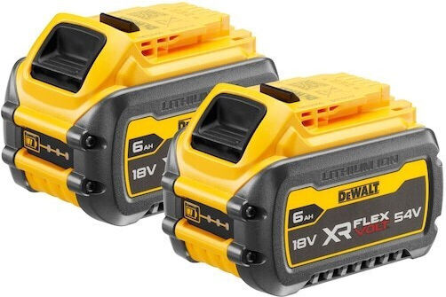 DEWALT Set 2 Tool Batteries 18V with Capacity 6Ah