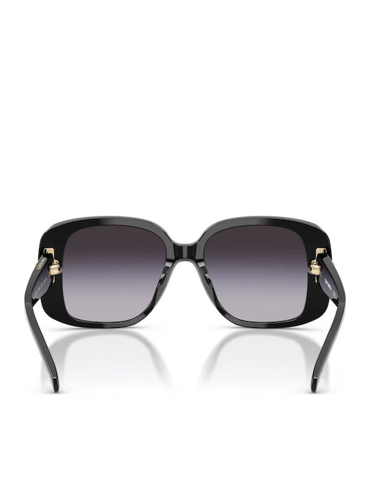 Tory Burch Damen Sonnenbrille mit Schwarz Kunststoff Gestell und Schwarz Verlaufsfarbe Linse TY7223U-17098G
