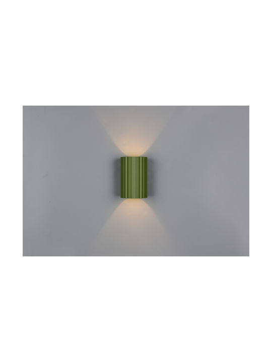 Trio Lighting Imaria Модерен Осветително тяло За стена с фасунга G9 Зелен 8x12см.