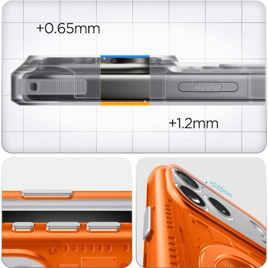 Spigen Classic C1 Задна корица Пластмаса / Силикон Оранжев (iPhone 17 Pro)