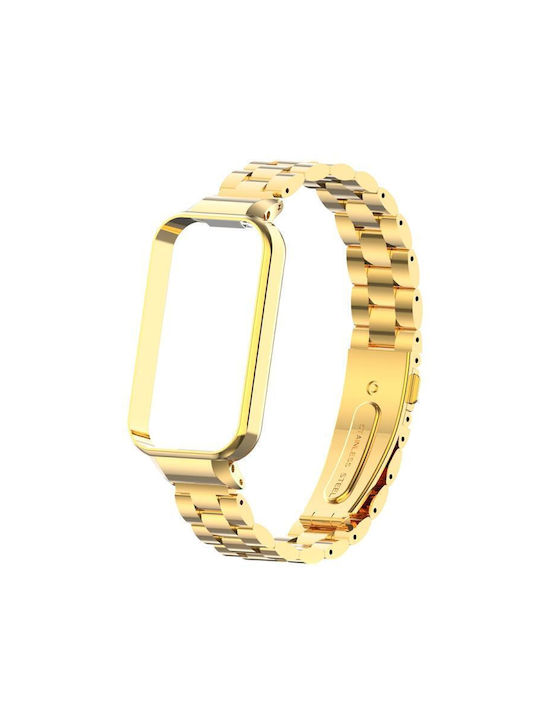 Metal Watch Strap Three Beads Redmi Band 3 Xiaomi Smart Band 9 Active Gold Metal Watch Strap Three Beads Redmi Band 3 Xiaomi Smart Band 9 Active Gold