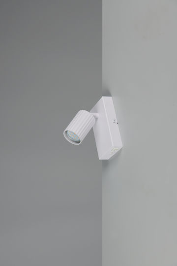 Trio Lighting Soka Single Spot with Socket GU10 in White Color
