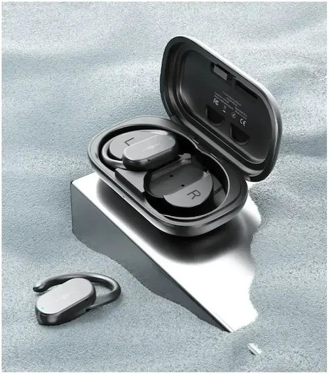 WK WS-02 Earbud Bluetooth Handsfree Earphones with Sweat Resistance and Charging Case Black