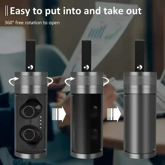 Andowl Q8 In-ear Bluetooth Handsfree Earphones with Charging Case Black