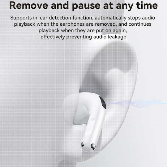 Yesido TWS32 Earbud Bluetooth хендсфри Слушалки с Кутийка за Зареждане Бял