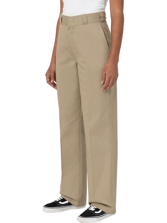 Women's Fabric Trousers Khaki