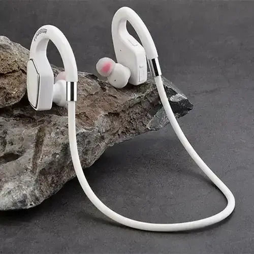 Fineblue MT-2 In-ear Bluetooth Handsfree Ακουστικά με Αντοχή στον Ιδρώτα Λευκά