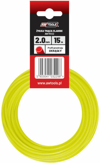 AWTools AW70108 Mähfaden Länge 10m und Dicke 2.7mm