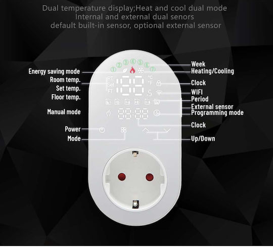 Smart Digital Thermostat with Wi-Fi