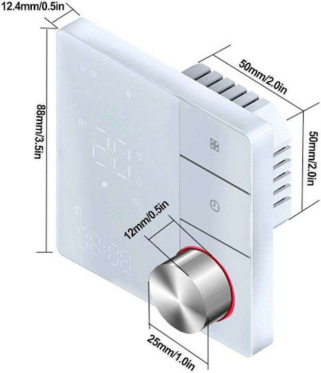 Digital Termostat Spațiu Smart cu Wi-Fi