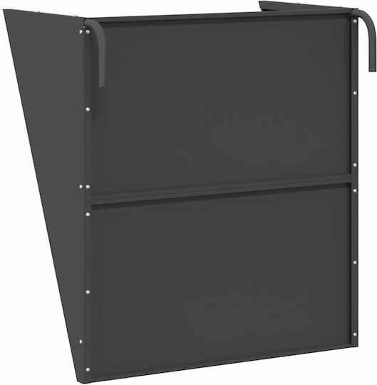Vidaxl Hängender Futterspender aus Stroh Schwarz 61 X 33 X 66 cm