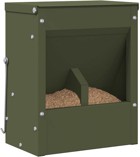 vidaXL Hamsterier Olive Futtermittel mit Kapazität 3kg 20x12.5x25cm.