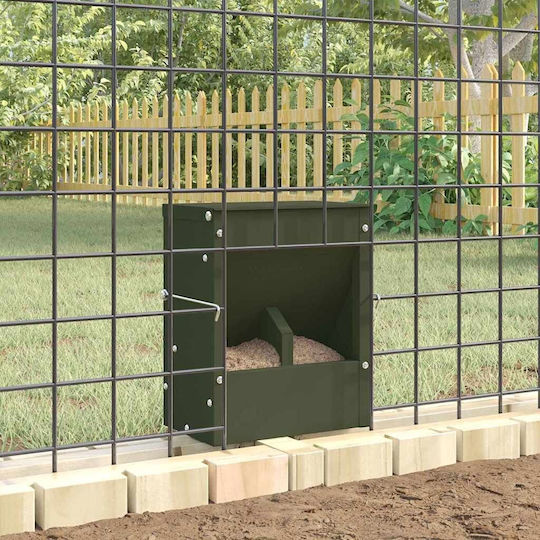vidaXL Hamsterier Olive Futtermittel mit Kapazität 3kg 20x12.5x25cm.