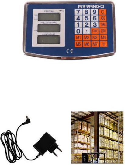 Arrango Elektronisch Balkenwaage mit einer Wiegekapazität von 300kg und einer Unterteilung von 50gr