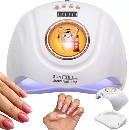 Sun S8 Pro Nail Polish Curing Lamp UV / LED 268W White