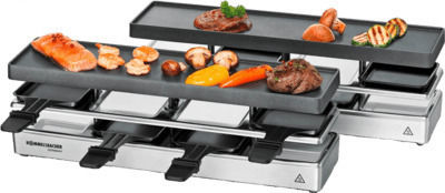 Rommelsbacher RC 1600 Επιτραπέζια Ηλεκτρική Ψησταριά Raclette Λείας Πλάκας 795W 41x10εκ.