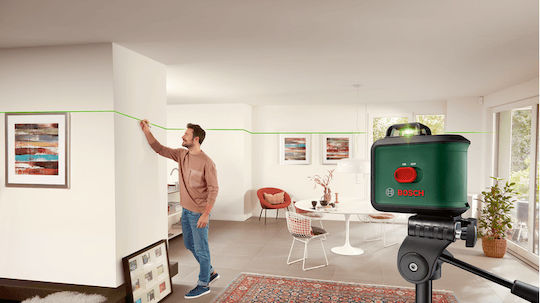 Bosch UniversalLevel 360 Αυτορυθμιζόμενο Γραμμικό Αλφάδι Laser Πράσινης Δέσμης 1.5V με Εύρος Εργασίας 24m