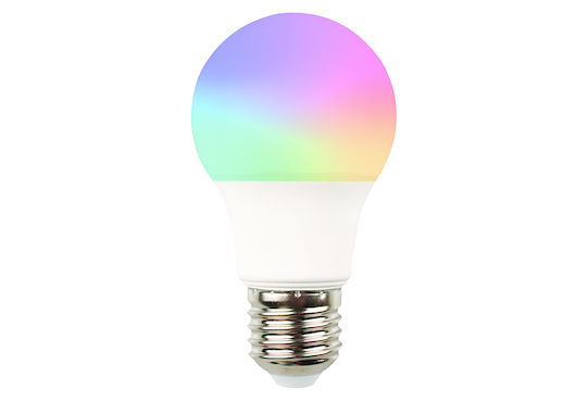 Eurolamp Smart Bulb LED 9W for Socket E27 and Shape A60 RGBW 850lm Dimmable