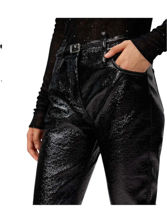 Vinyl Rocio Women's Fabric Trousers Black