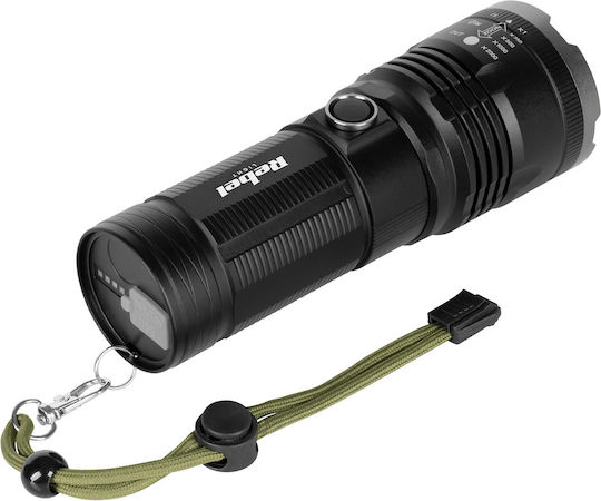 Rebel Rechargeable Flashlight LED IP65 with Maximum Brightness 2000lm