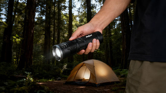 Rebel Rechargeable Flashlight LED IP65 with Maximum Brightness 2000lm