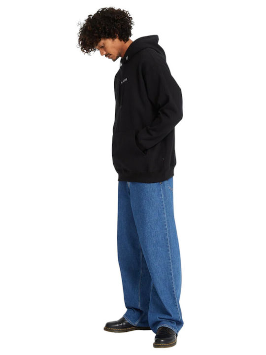 Sweatshirt With Hood Black