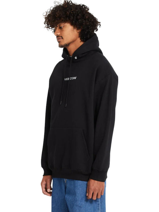 Sweatshirt With Hood Black