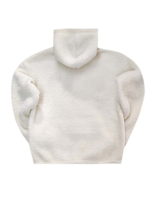 Hanorac cu Glugă White