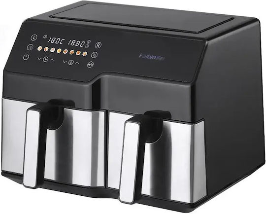 Extralink SJ-1000 Air Fryer with Double Detachable Bucket 10lt Silver