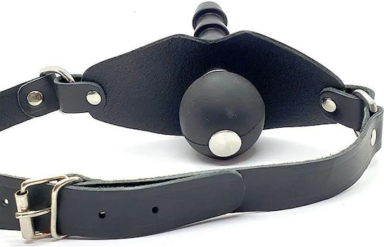 Black Label Leather Φίμωτρο σε Μαύρο Χρώμα