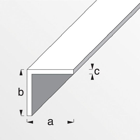 Alfer Aluminium Профил PVC за стъпала 200x1.5x1.5см.