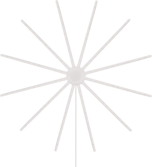 Rebel Plastic Illuminated Christmas Decorative Star 59.5x59.5x59.5cm