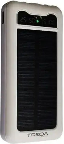 Treqa TR-946 Слънчева Power Bank 10000mAh с USB-A порт Бял