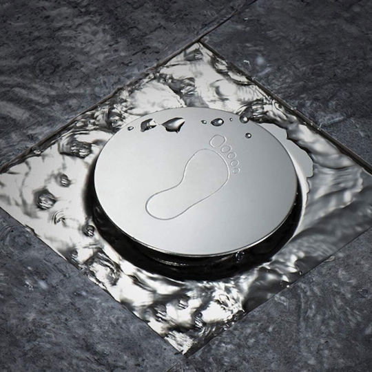 Baie Pop Up Oțel inoxidabil Grătar pardoseală cu Dimensiune 12x12cm Argintiu
