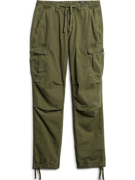 Women's Fabric Cargo Trousers Khaki