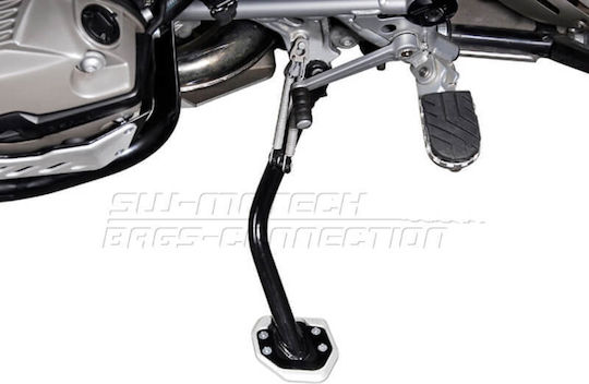 SW-Motech Motorcycle Side Stand Extension in Silver Color STS.07.102.10000/S