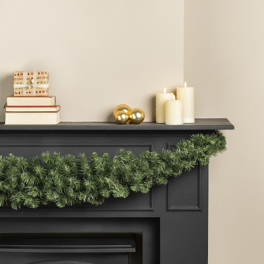 Lighted Christmas Garland Green 180x180cm 1pc